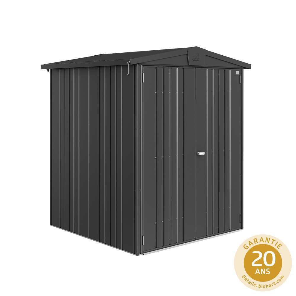 Abri de jardin en métal 2 portes Europa anthracite - 2,25 m²