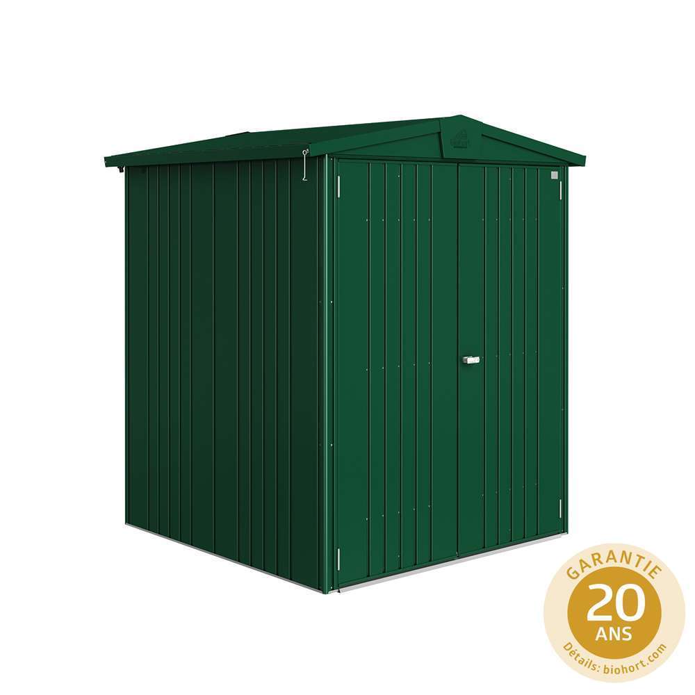 Abri de jardin en métal 2 portes Europa vert - 2,25 m²