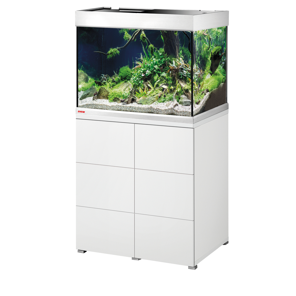 Meuble avec aquarium Proxima 175 en bois blanc - 71x51x82 cm