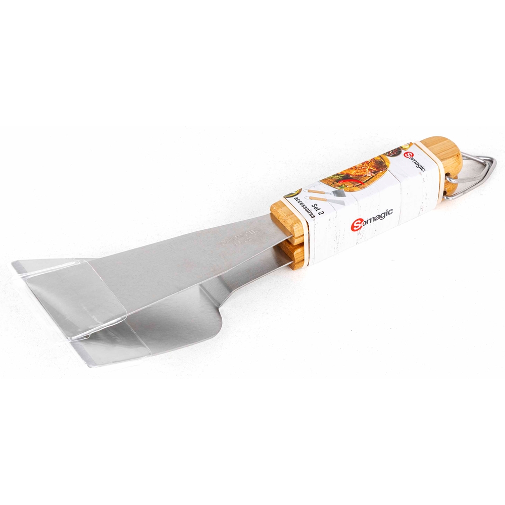 Lot spécial plancha : spatule grattoir