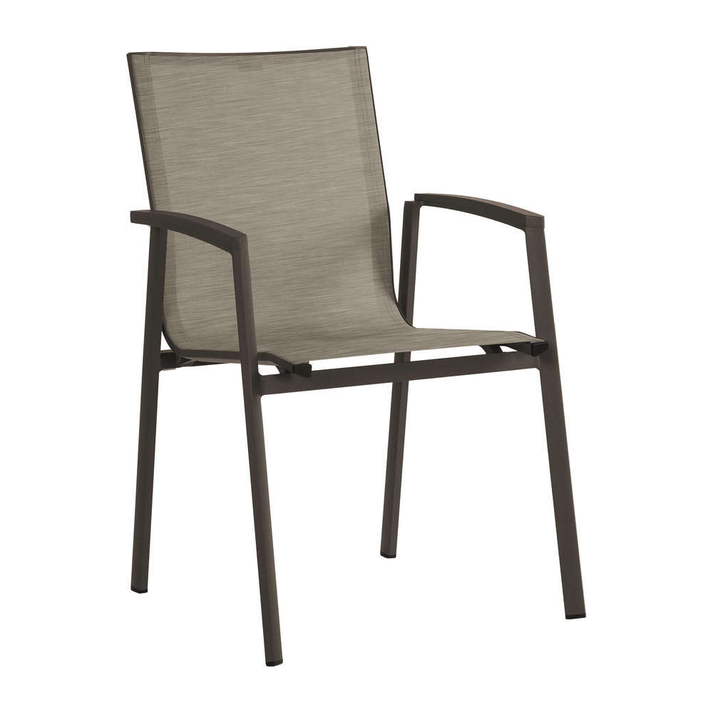 Fauteuil TOP Taupe textilène Cachemire