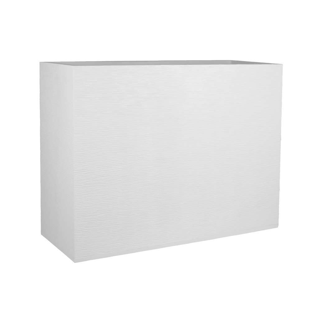Pot Loft L Graphit en plastique injecté blanc cérusé - 78,5x29,5x60 cm