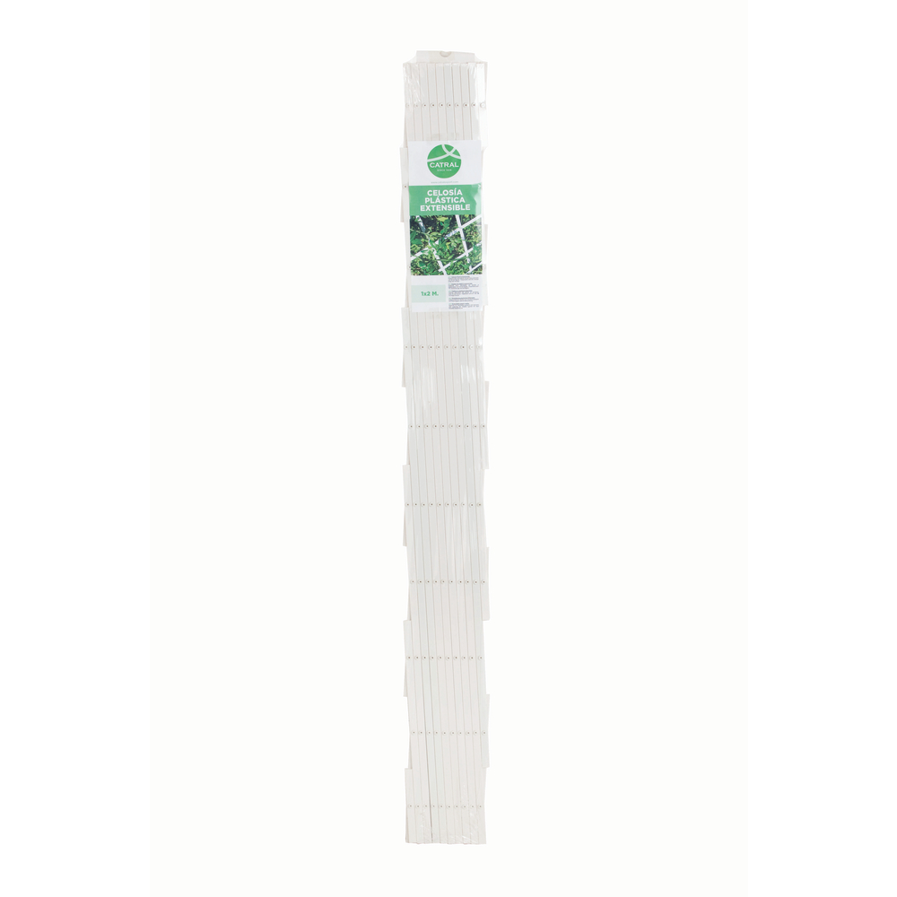 Treillis extensible PVC blanc Dimensions 0,50x1,50 m