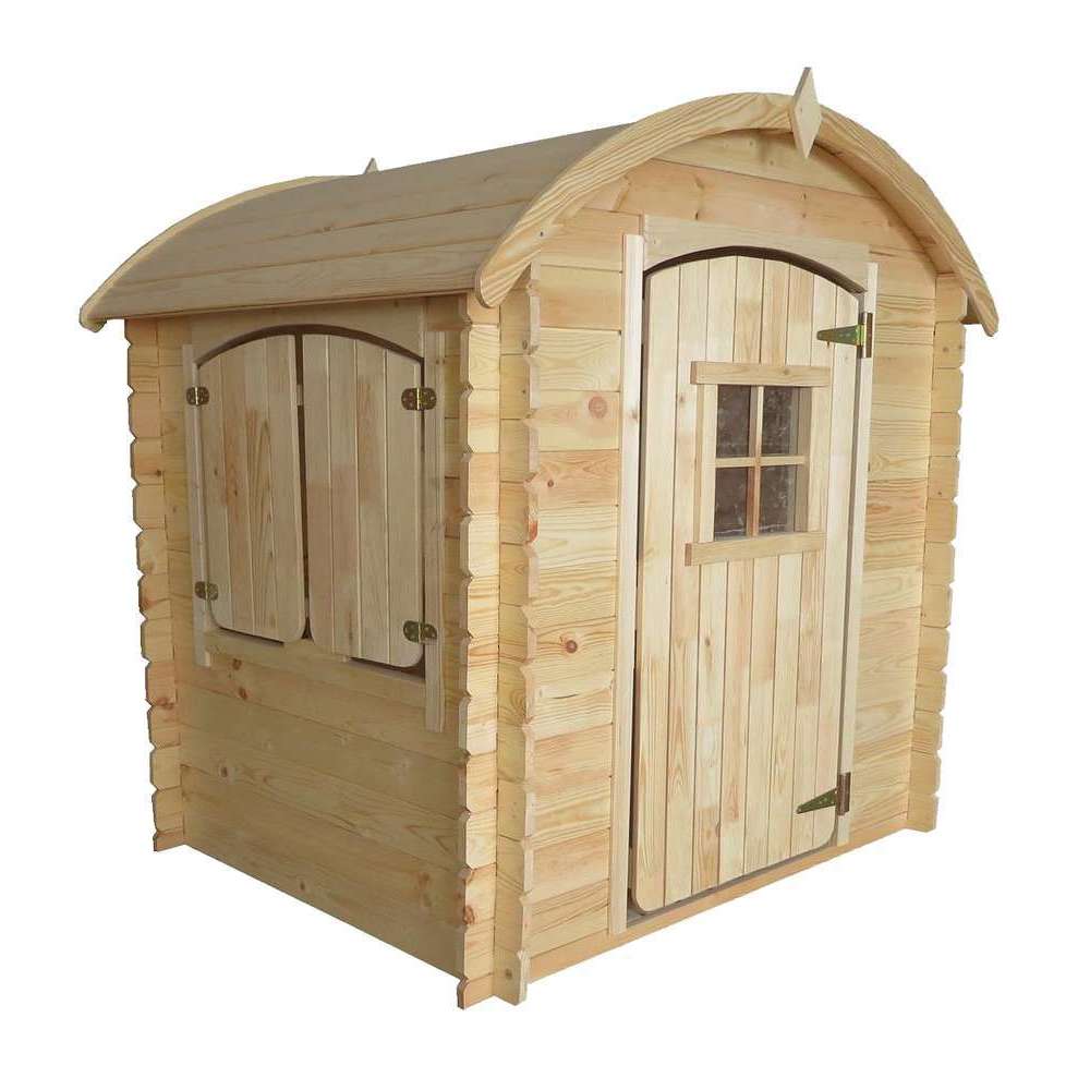 Maisonnette pour enfant en bois LISON ARRONDIS L120xl80xH26,5 cm