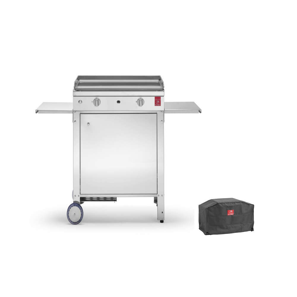 Plancha CHEF 55 Lisse + Housse PLANET+ Chariot fermé