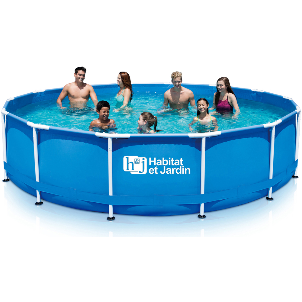 Piscine tubulaire metal - feta - 3. 66 x 0. 91 m