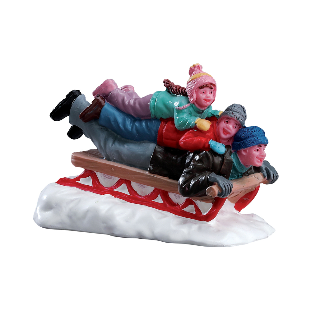 Figurine Faire de la luge avec papa