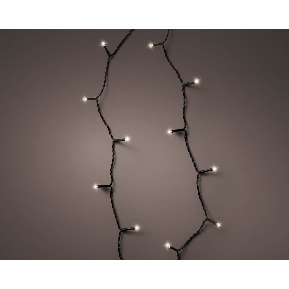 Guirlande animée à piles 'Durawise basic' 96 led, blanc chaud - 7,1m