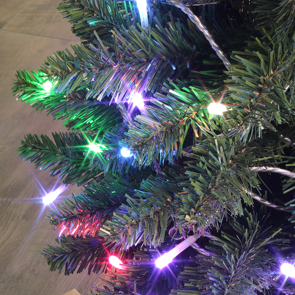 Guirlande lumineuse animée 'Flicker light' 128 led, multicolore - 8m