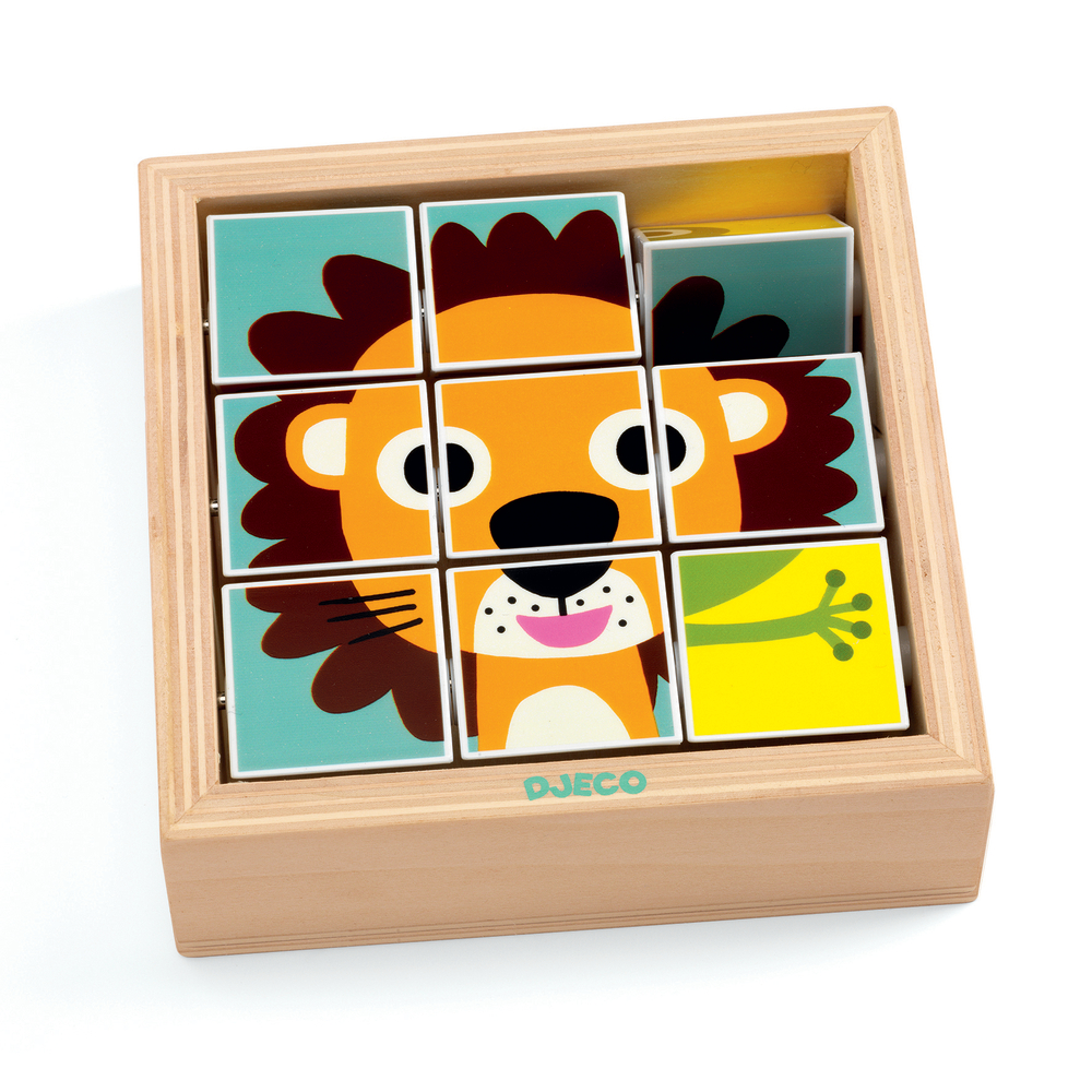 Puzzle cubes bois Tournanimo