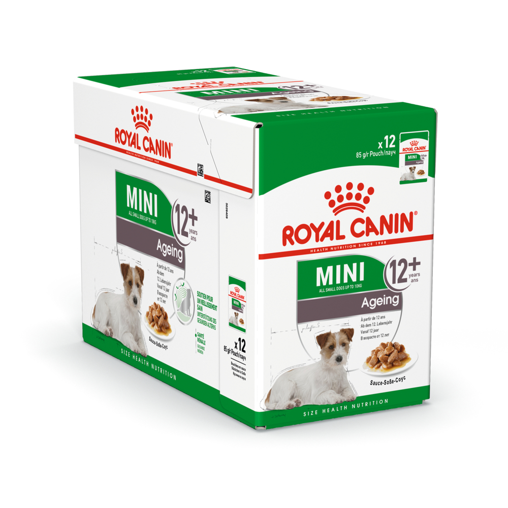 Sachet Mini Ageing en mousse pour chien 12 ans et plus - 85 g x 12