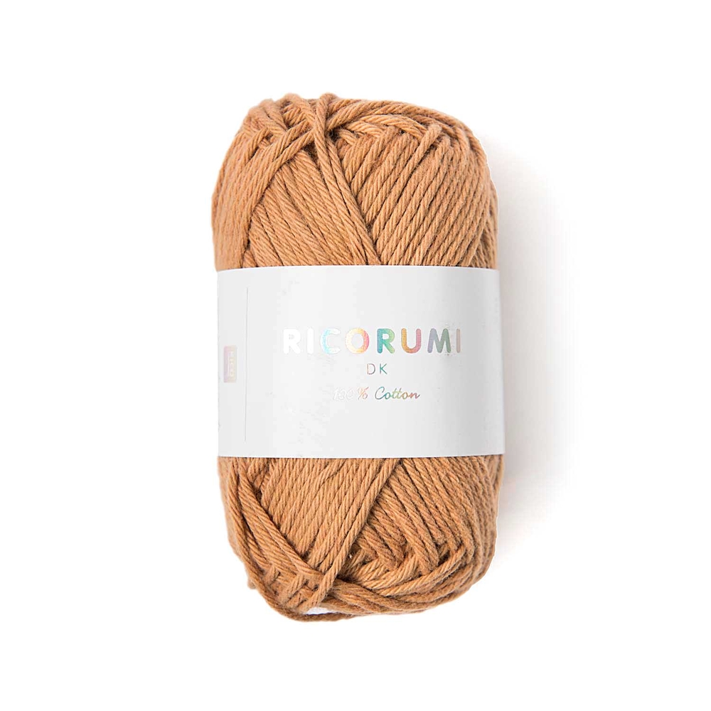 Pelote créative Ricorumi 100 % coton caramel - 57,5 m