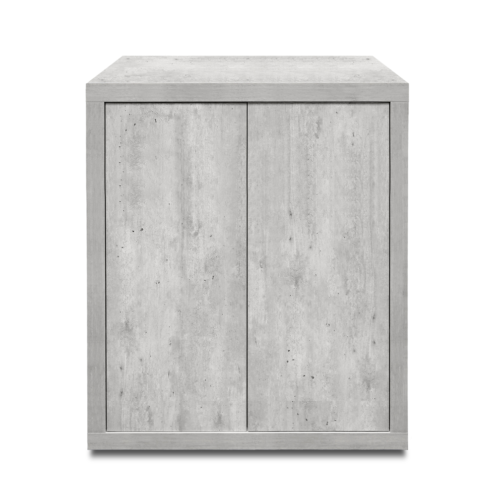 Meuble pour aquarium Fusion en bois béton - 71x51x83 cm