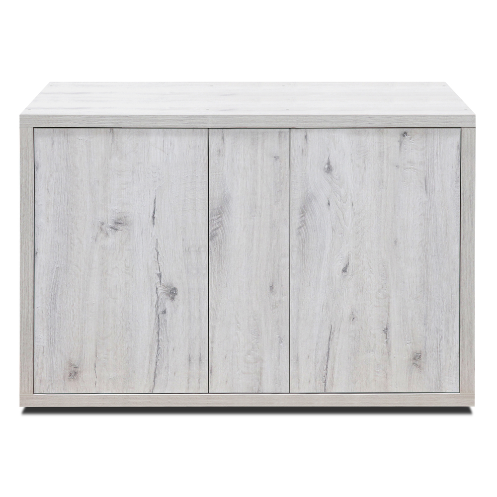 Meuble pour aquarium Fusion en bois chêne blanc - 120,5x40,5x83 cm