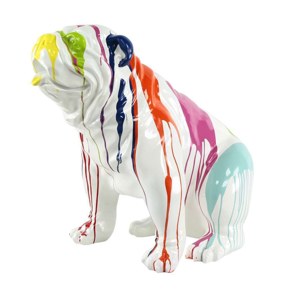 Bouledogue USA assis - 68 x 80 cm