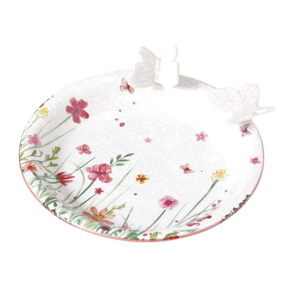 Coupelle, bassin pour oiseaux Flowery, H. 6 x D. 25 cm