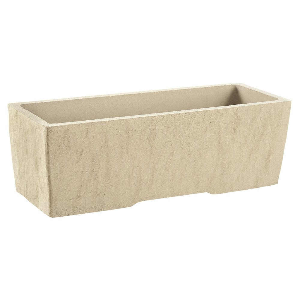 Jardinière paloma en pierre reconstituée blanc - 99x39x40 cm