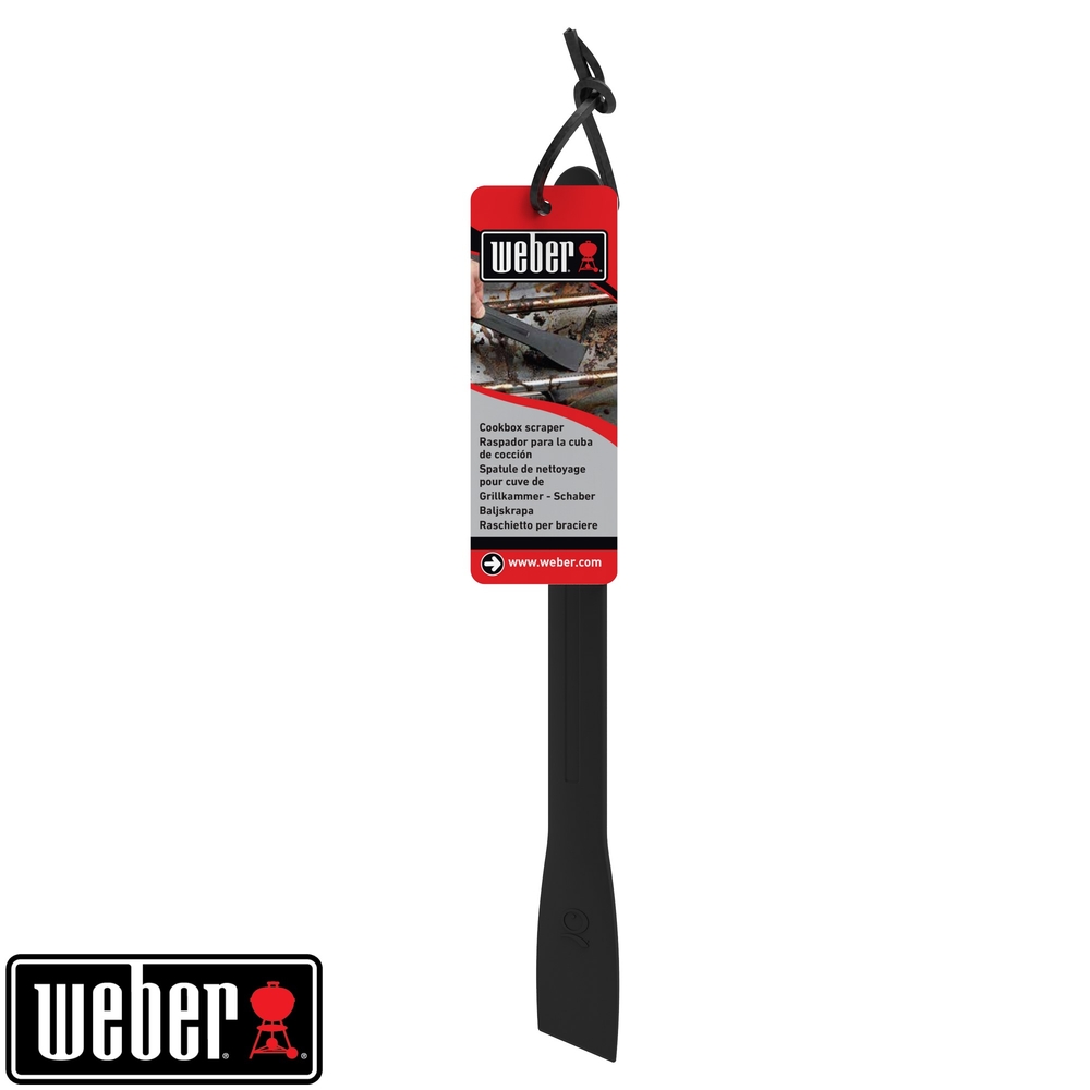 Spatule de nettoyage noire pour barbecue - L. 30 cm