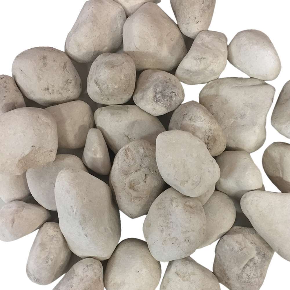 Galet roulé blanc de provence 30/50 en sac de 25 kg