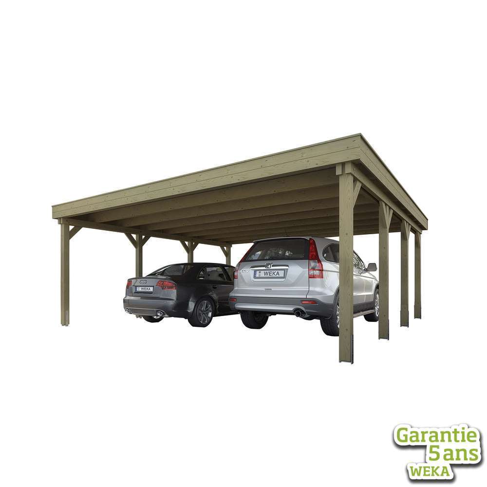 Carport pour 1 voiture couverture PVC SIERO - Jardipolys