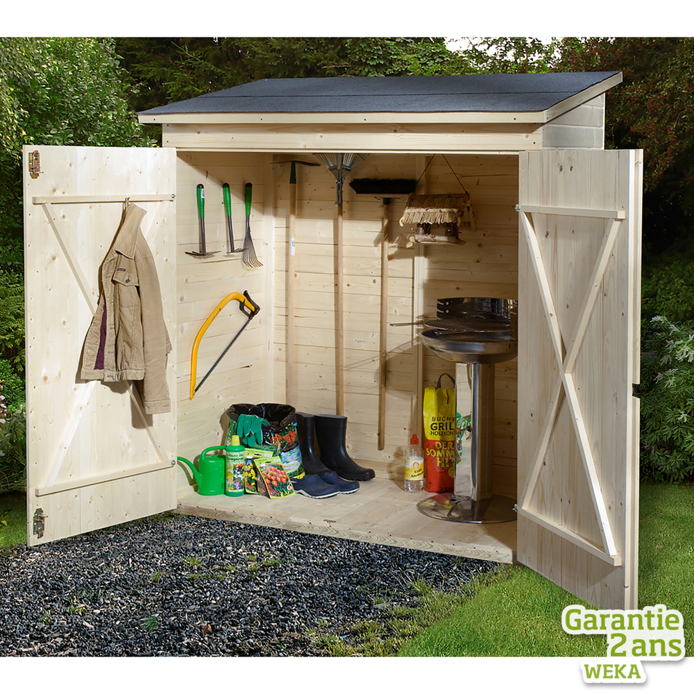 Armoire de jardin / terrasse 361 A en épicéa, 173x105x190cm