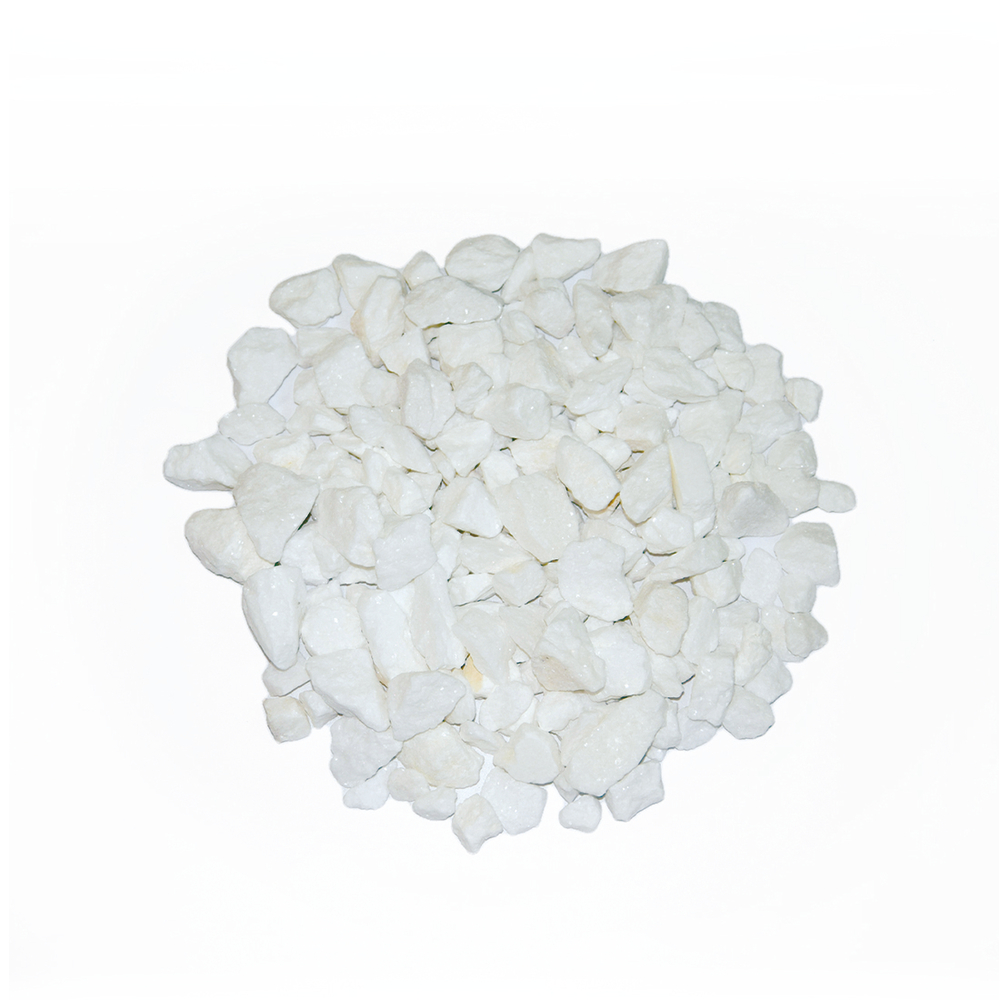 Paillage de gravier blanc calibre 8/20 mm - sac de 15 kg