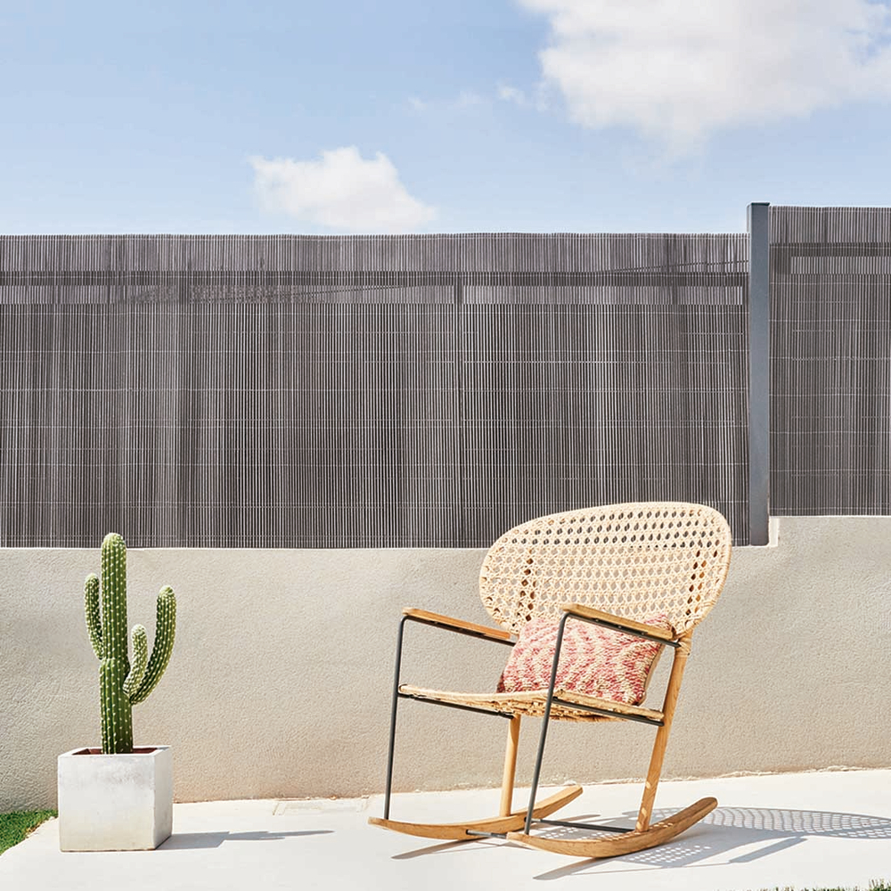 Canisse osier LOP 1. 5x3m gris clair