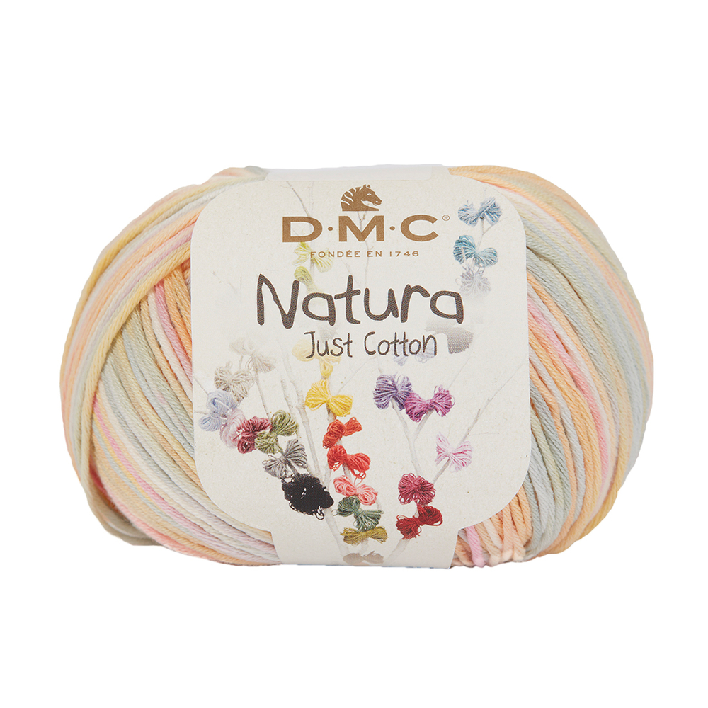 Pelote Natura fil 100 % coton multicolore coloris M931 - 50 g