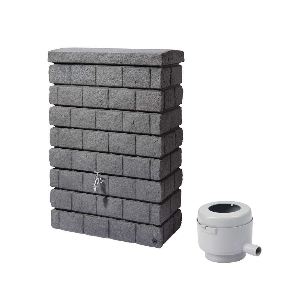 Kit rocky junior 300 l gris gran collecteur gris robinet laiton