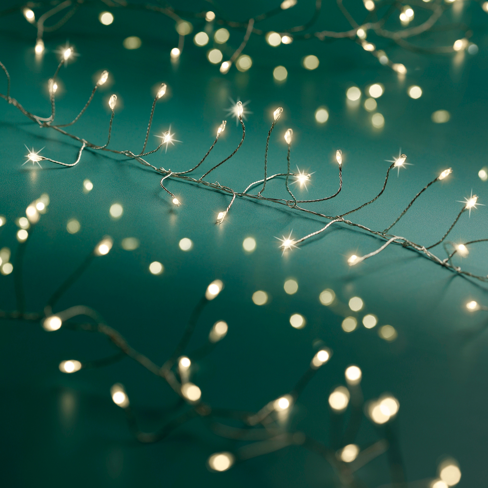 Guirlande lumineuse animée 'Compact' 480 micro-led, blanc chaud - 6m