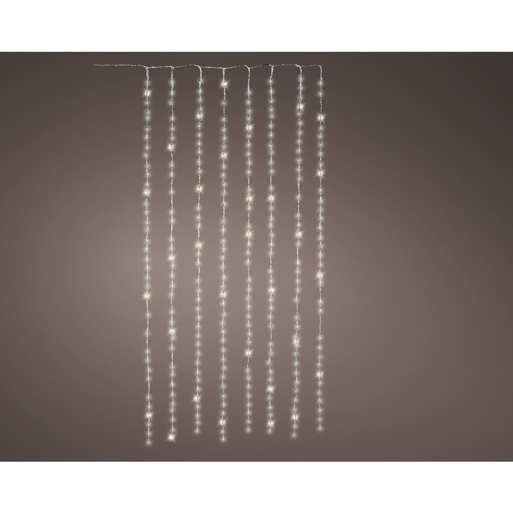 Rideau lumineux animé 320 led, blanc chaud - 2m