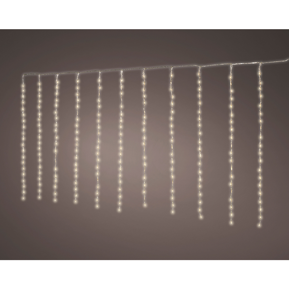 Rideau lumineux animé 400 led, blanc chaud - 4m