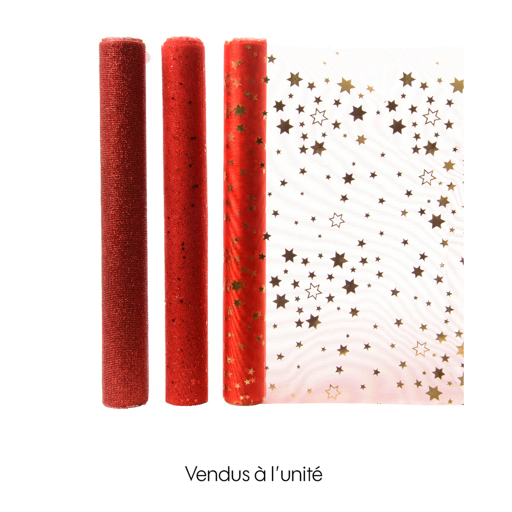 Chemin de table 200x35 cm rouge