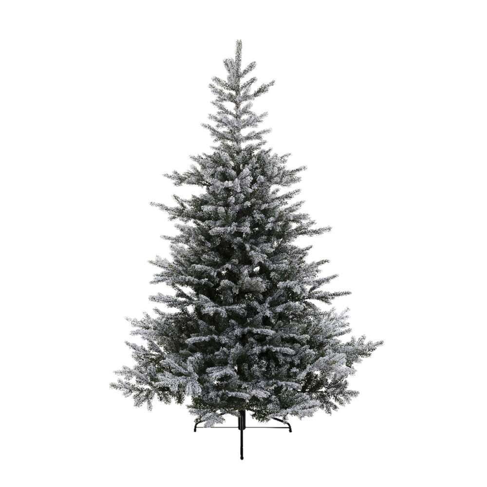 Sapin Everest vert givré H 120 cm