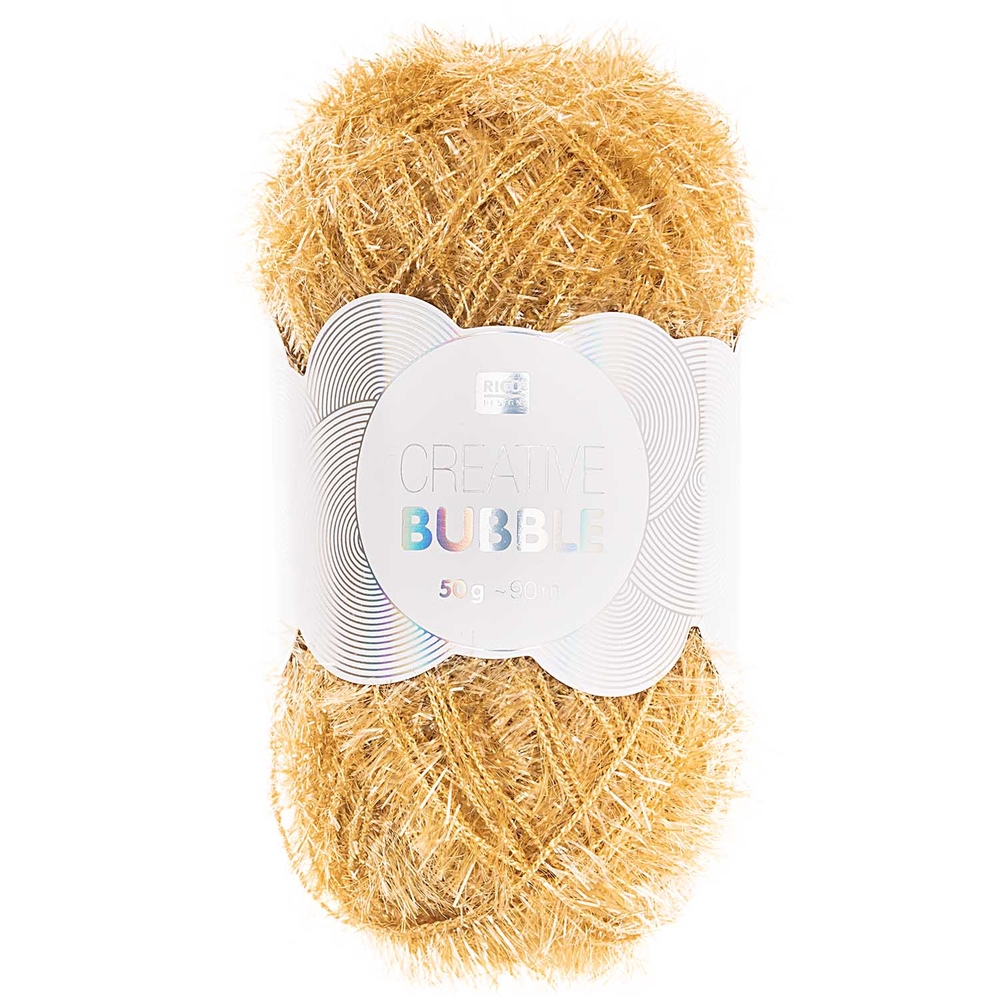 Pelote Creative Bubble moutarde pour éponge 50g - 90 m