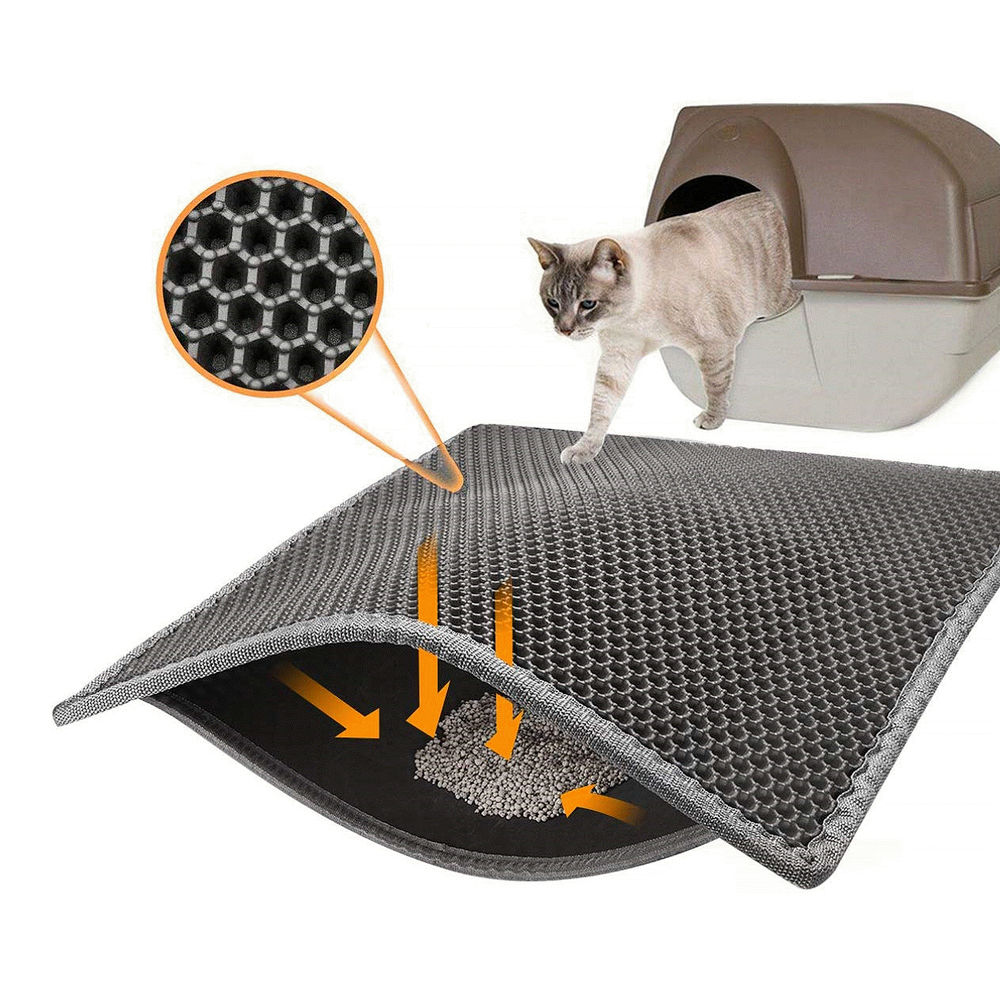 Tapis de litière alvéolé por chat