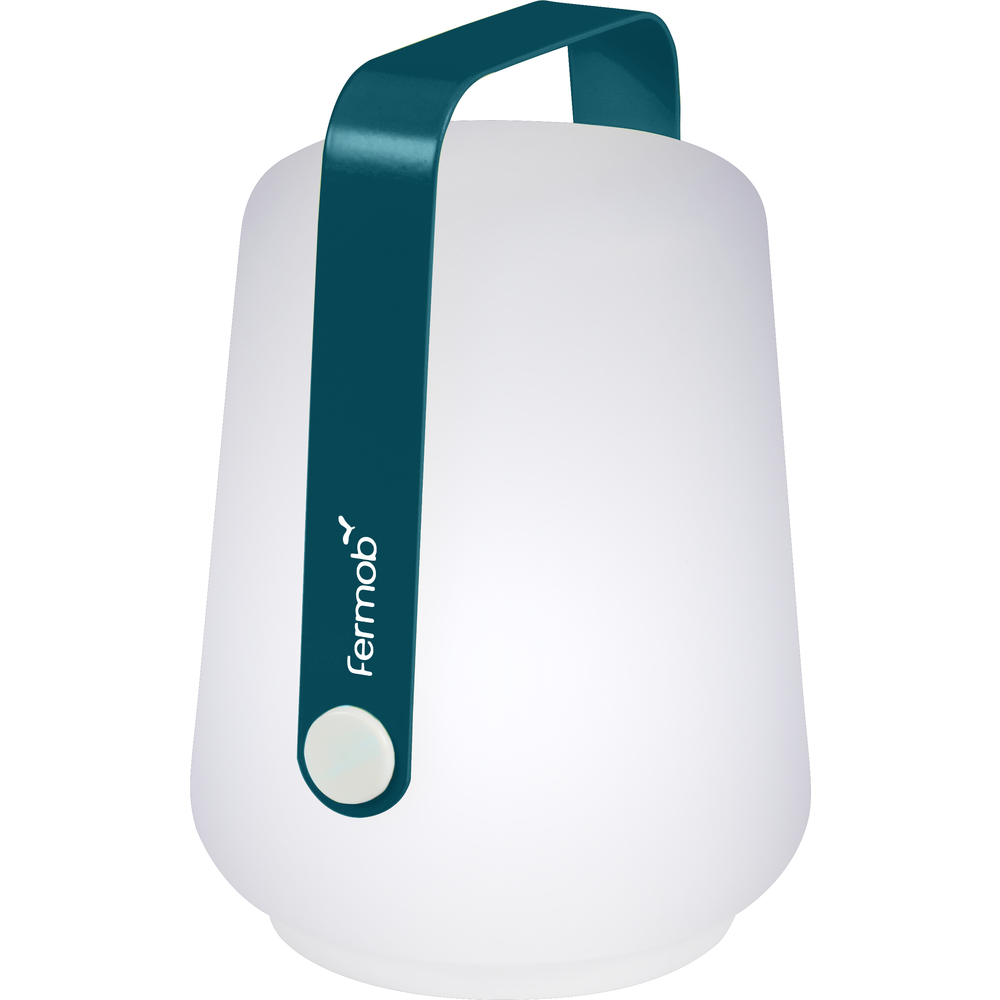 Lampe nomade Balad en plastique bleu acapulco H. 13,5xD. 10 cm - x 3