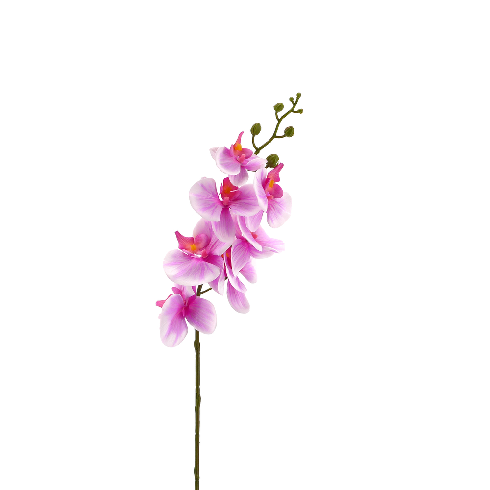 Fleur artificielle tige d'orchidée marbrée lavande H. 87cm