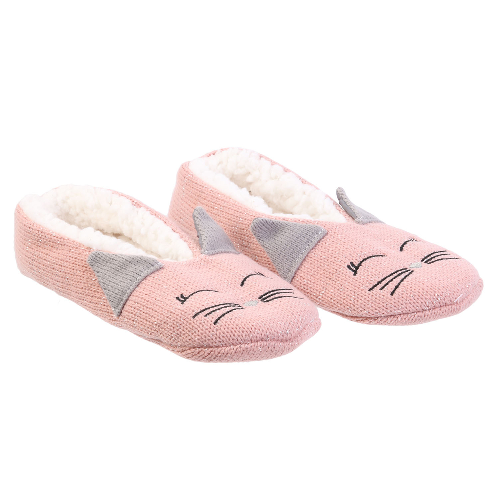 Chaussons ballerine licorne chat Sherpa