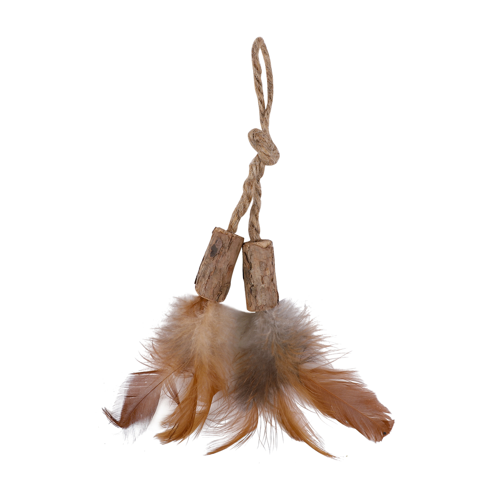 Jouet Chat Matatabi Bouchon à plumes M