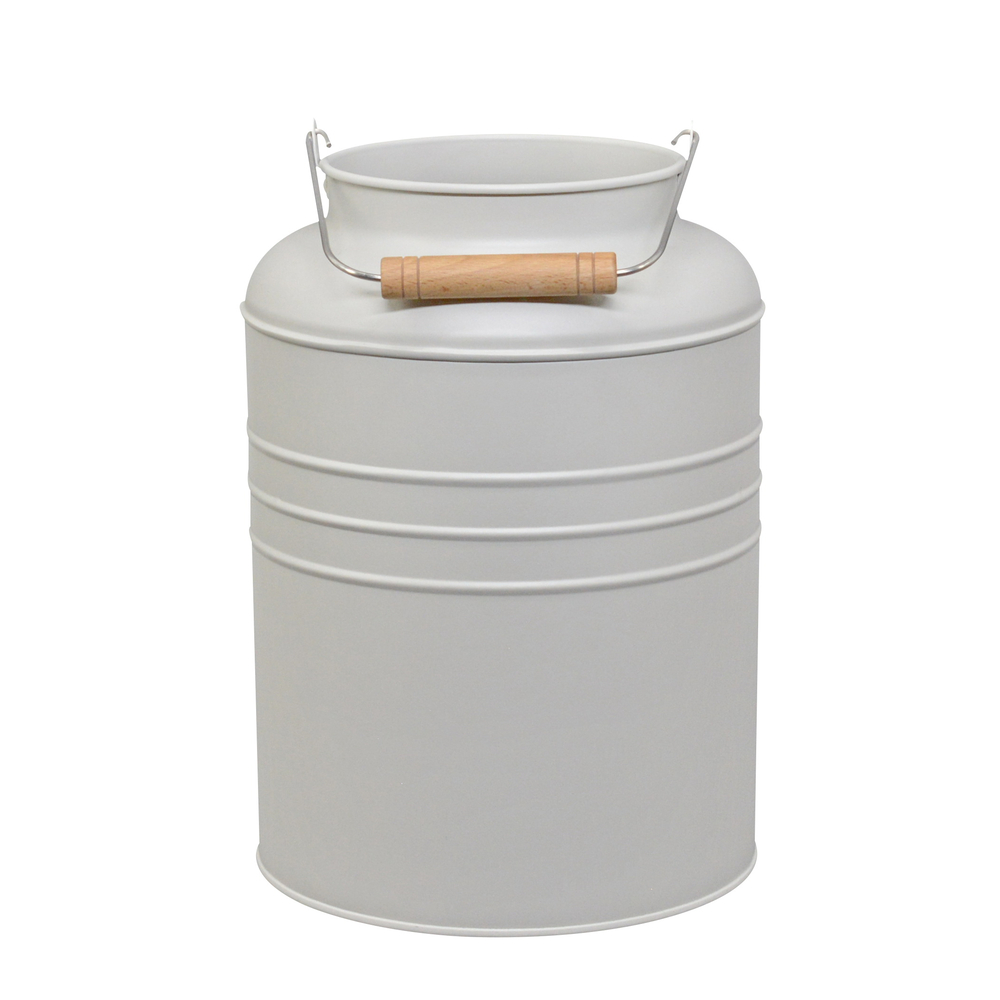 Pot à lait décoratif avec anse bois