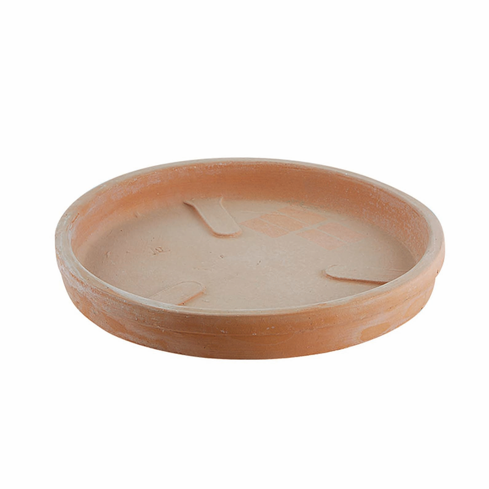 Soucoupe ronde 21 D. 22xH. 3,6cm en terre-cuite