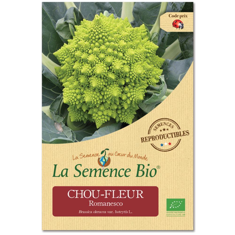 Graines potagères Chou-fleur Romanesco Bio 0,1g