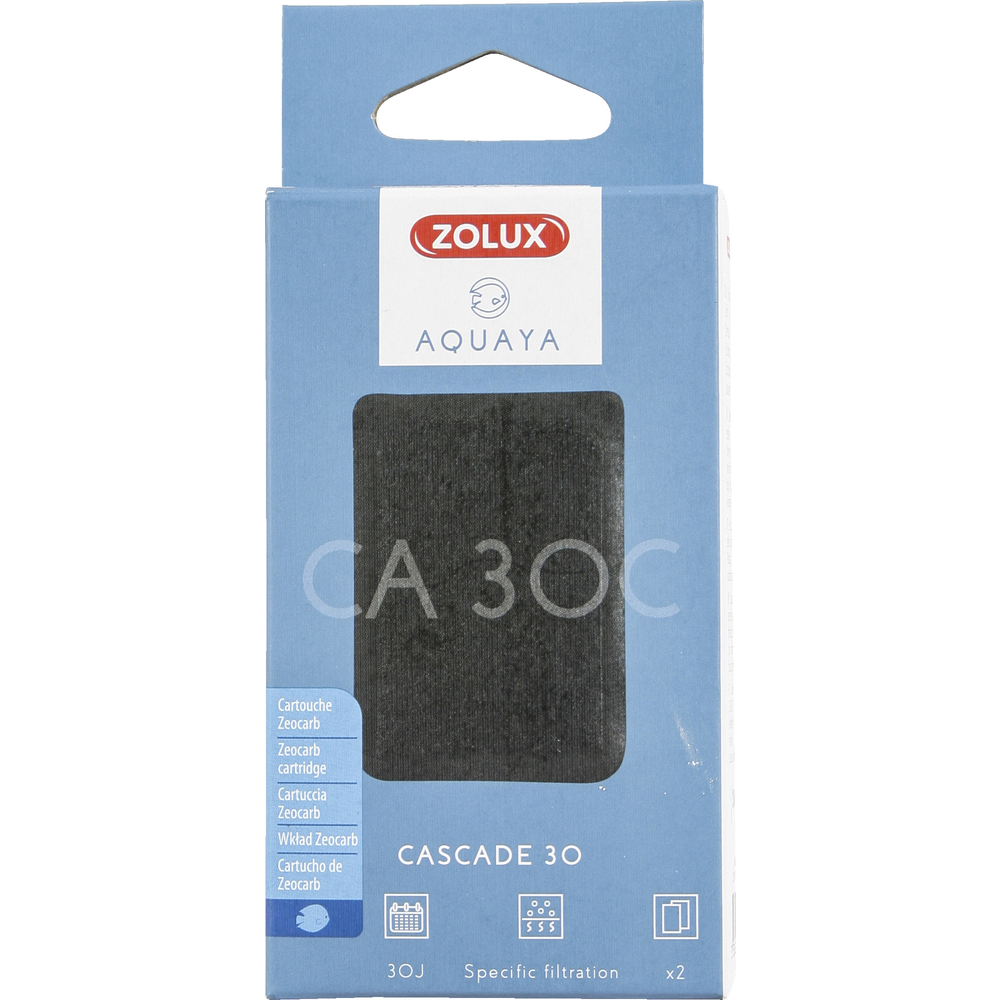Mousse Zeocarb pour filtre cascade 30 Aquaya x2