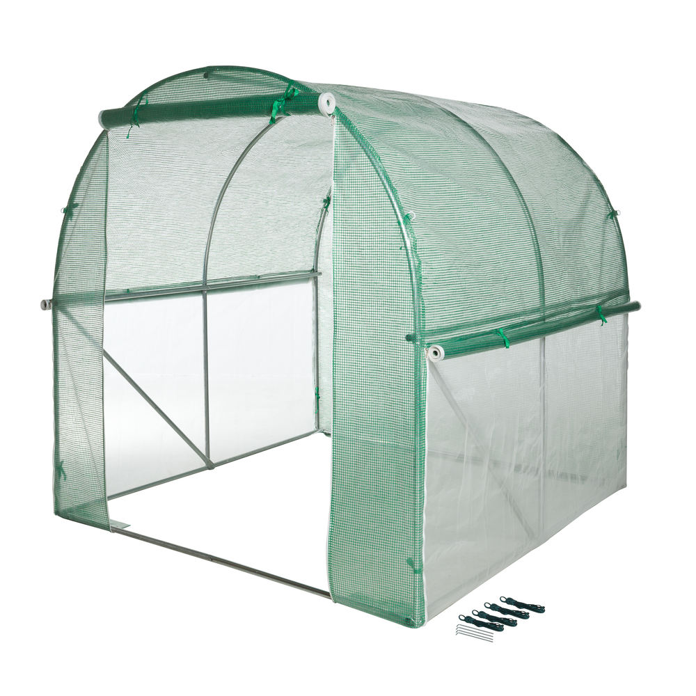 Serre de jardin en tunnel, en polyéthylène - 4 m²