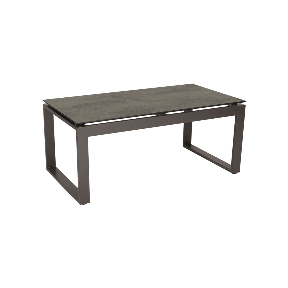 Table Basse ALLROUND Aluminium Anthracite plateau HPL 60X110,5cmH45cm