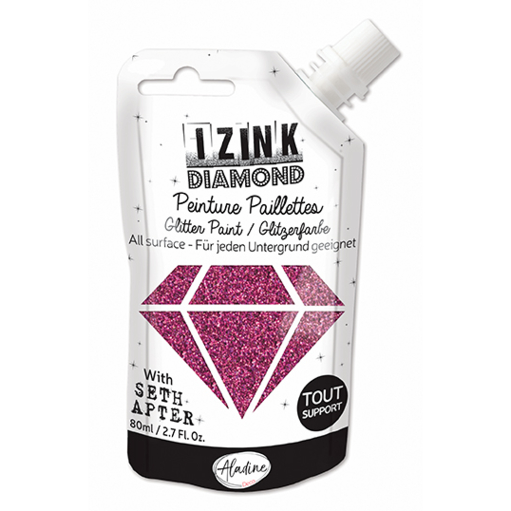 Peinture Izink Diamond rose eggplant