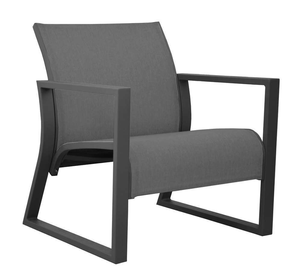 Fauteuils détente de jardin quenza (lot de 2) graphite, gris
