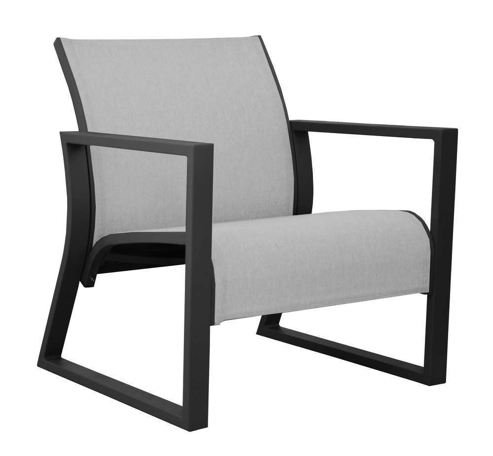 Fauteuil Lounge Quenza Graphite Perle
