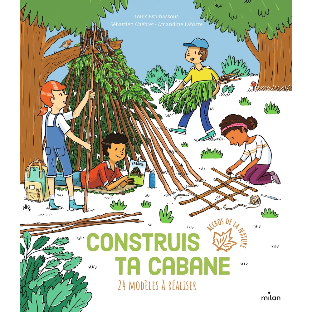 Livre pour enfant, construis ta cabane